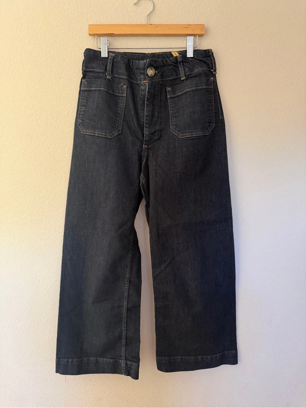 Maeve Colette High-Rise Wide-Leg Cropped Jeans SZ 28 - Picture 9 of 10